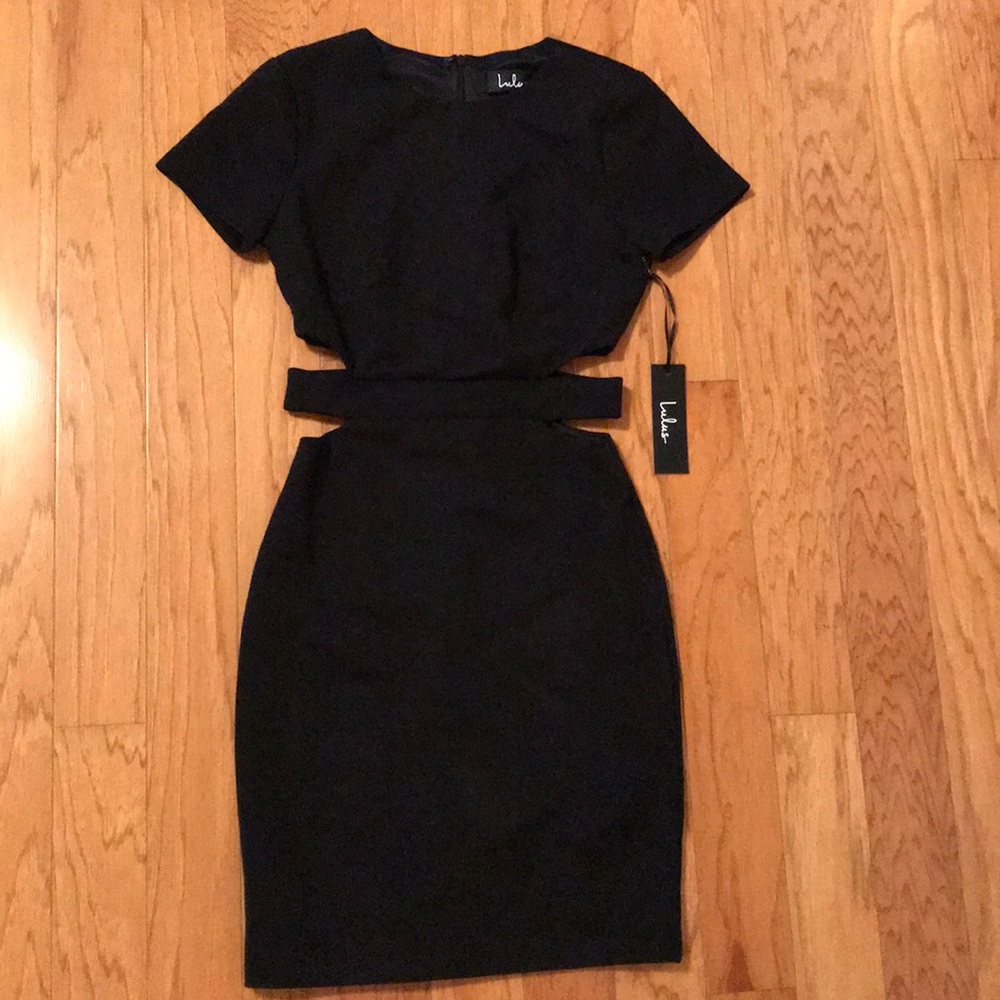 Lulu’s XS Black Cutout Dress